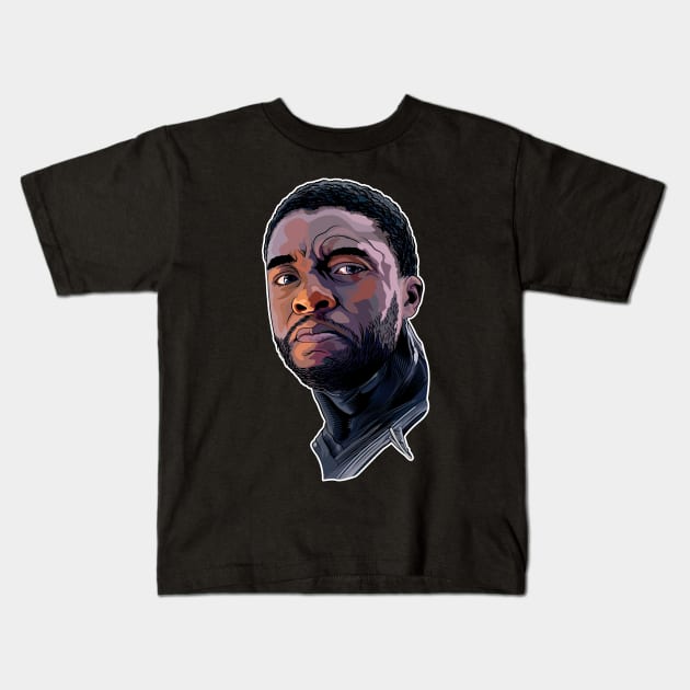 Wakandan King Kids T-Shirt by pentoolarts